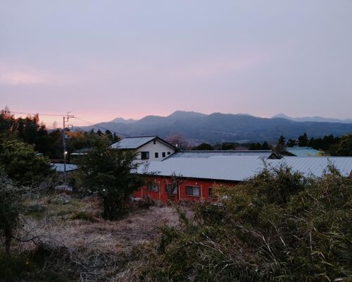 夕日